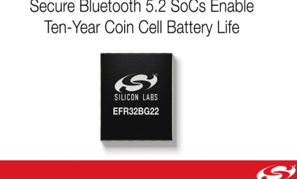 Optimized Single Chip Bluetooth 5.2 SoC Enables Ten-Years Coin Cell Battery Operation 