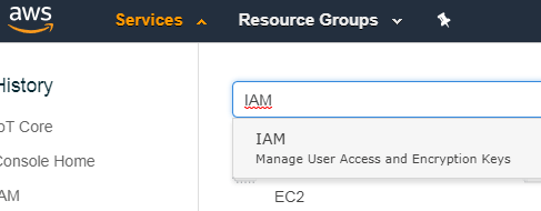 AWS ID and AWS Secret Key for Connecting AWS IoT with ESP8266