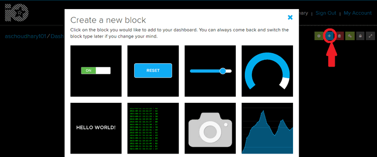  Add Toggle Block on Adafruit IO for Controlling Raspberry Pi GPIO