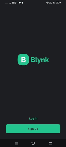 Blynk Welcome Screen