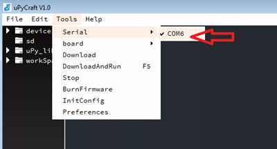  Check Serial Port for ESP32