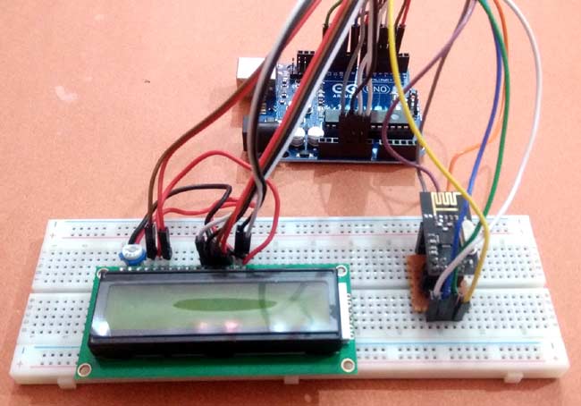 Circuit Hardware for nRF24L01 Receiver Side with Arduino Uno