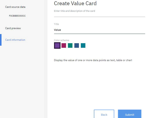 Color Value Card for IBM Watson