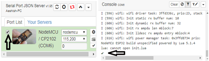 Connect ESP32 to ChiliPeppr for Program ESP32 using ChiliPeppr Web IDE