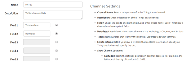 ThingSpeak Channel