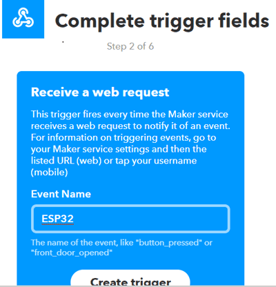  Create trigger on IFTTT to Trigger LED and Email Notification using ESP32