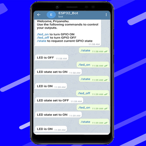 ESP32 Based Telegram Bot 