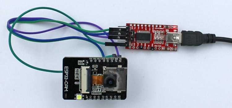 ESP32 Cam and FTD Programmer Circuit