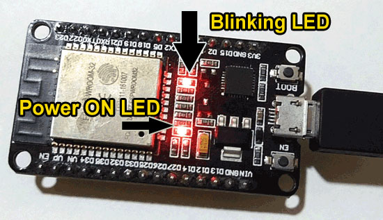 ESP32 LED Blinking Project