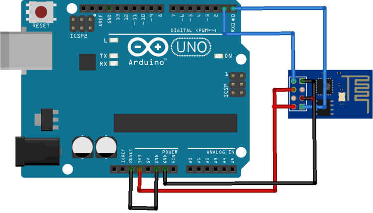 ESP8266-01 Using Arduino Uno