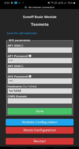 Tasmota Configuration