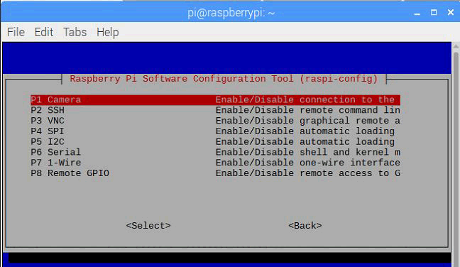 Enable Pi camera for Raspberry Pi
