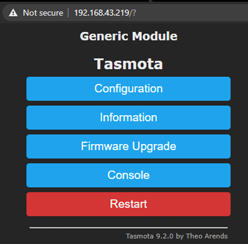 Getting Started with Tasmota