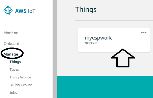 Getting Thing Details on Amazon AWS IoT