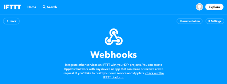 IFTTT Webhooks