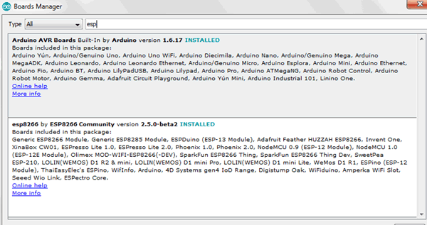 Arduino IDE ESP8266 Latest Version