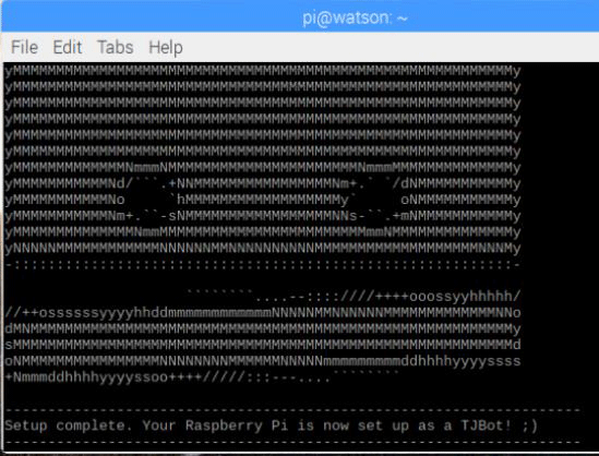 Installing TJBot in Raspberry pi