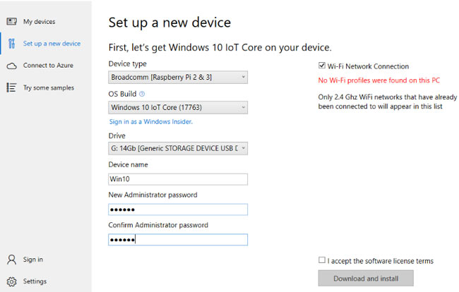 Installing Windows 10 IoT Core on Raspberry Pi