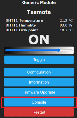 Getting Started with Tasmota on ESP8266-01: Control LED, Read DHT11 and