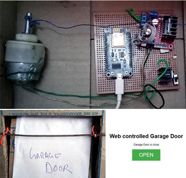 IoT Wi-Fi Garage Door Opener using NodeMCU ESP12E