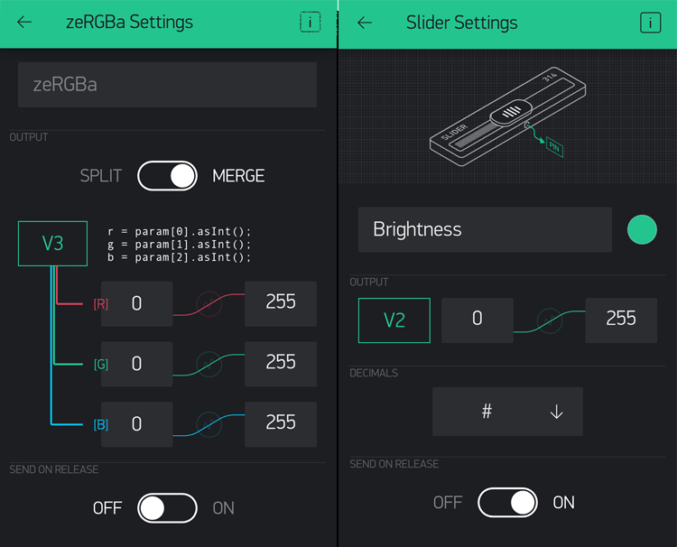 NeoPixel LED Strip Parameter Settings
