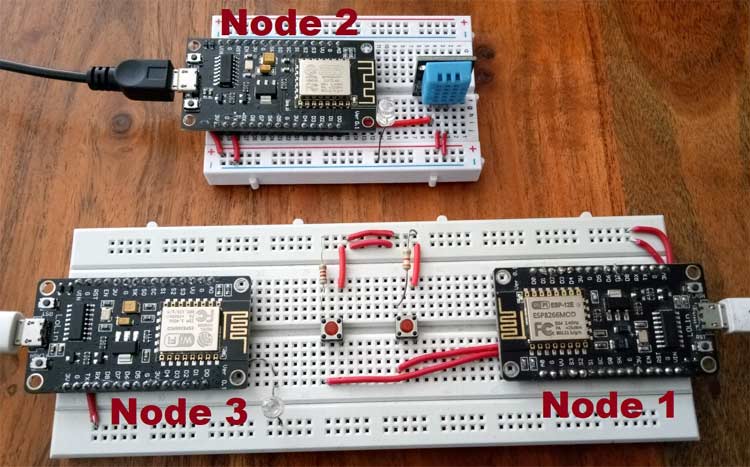 zwak overhandigen duif Creating NodeMCU Mesh Network using ESP12 and Arduino IDE