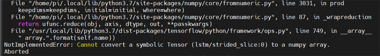 Numpy Version is Not Appropriate Error in Raspberry Pi