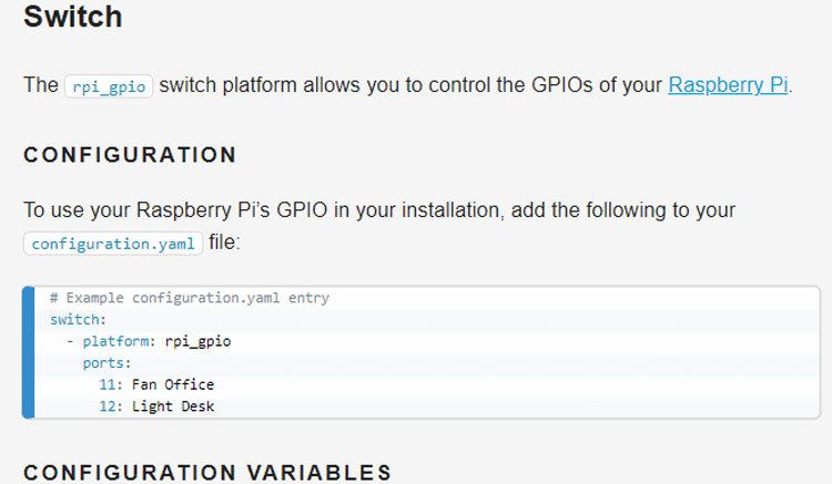 Raspberry Pi GPIO Configuration