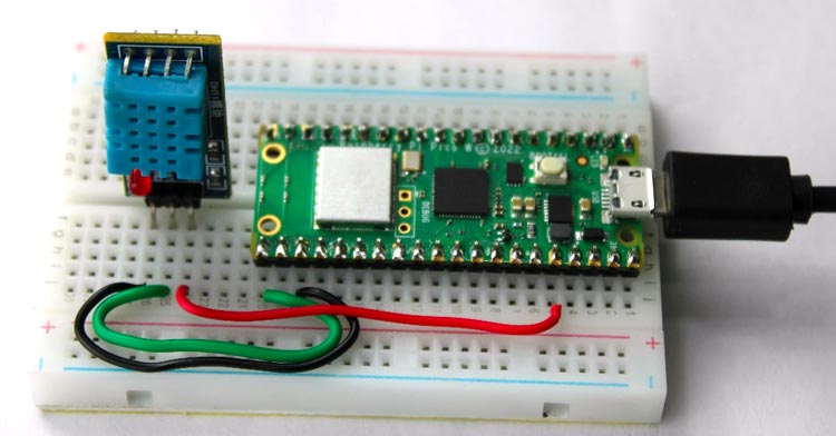 Raspberry Pi Pico W based Weather System Circuit