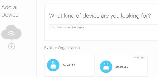  Search Device in ARTIK Cloud for LED Control using Raspberry Pi