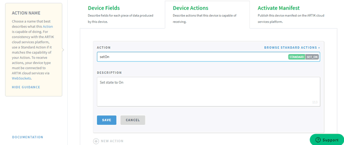  Set Action in ARTIK Cloud for LED Control using Raspberry Pi