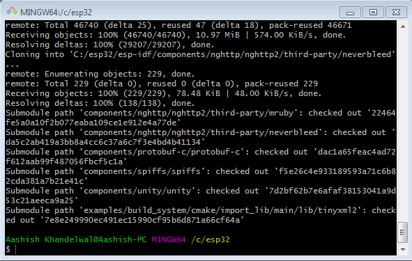  Setup of Toolchain for Program ESP32 using ESP-IDF