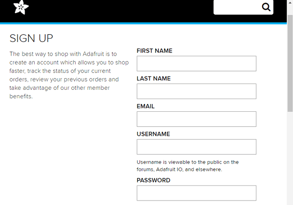  Sign up on AdafruitIO for Controlling Raspberry Pi GPIO