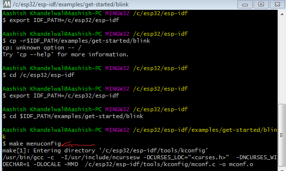  Start Project Configuration Utility for Program ESP32 with ESP-IDF