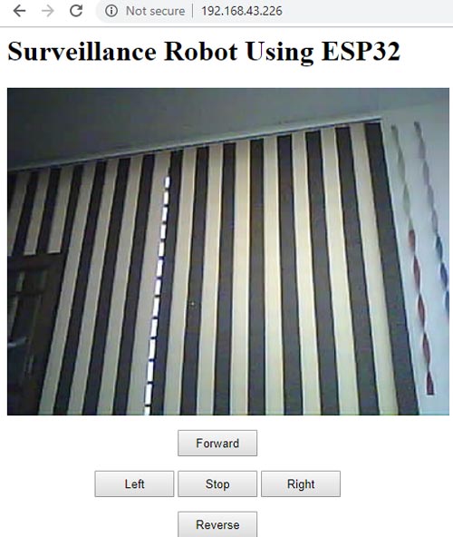 ESP32 CAM- Surveillance Robot Controllers