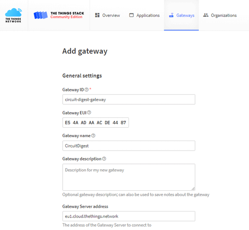 The Things Network Gateway