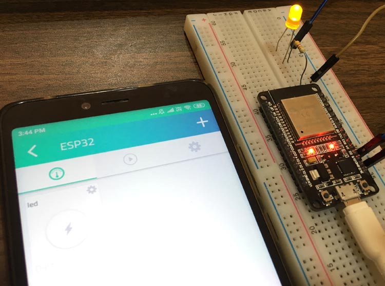 IoT Controlled LED using Cayenne and ESP32