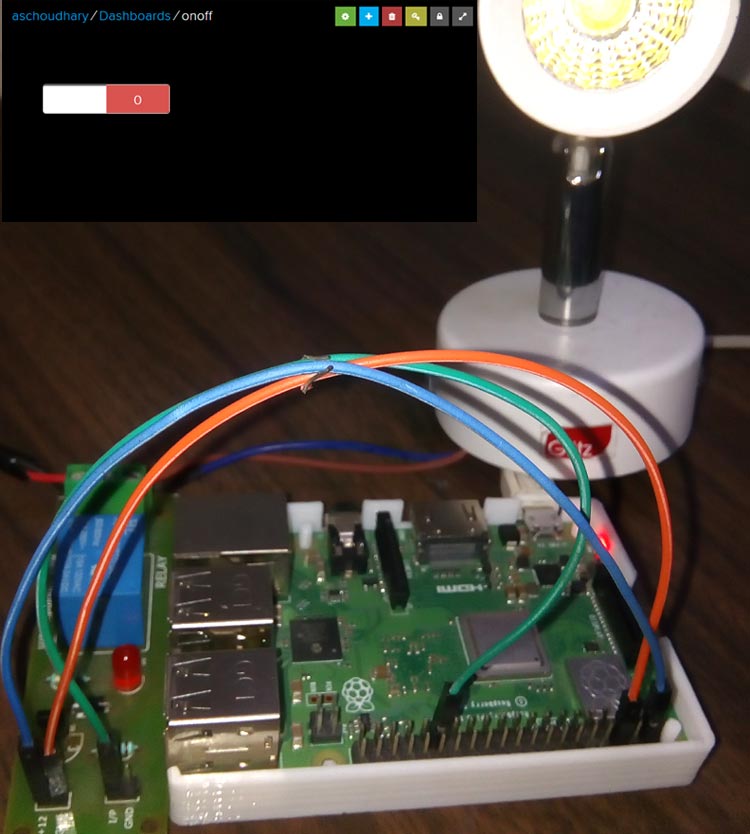 IoT based Home Appliances Control with Adafruit IO and Raspberry Pi