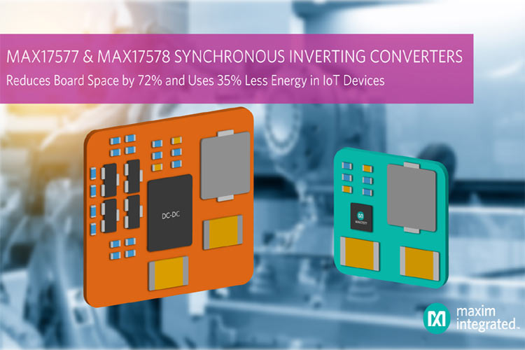 MAX17577 and MAX17578 Inverting DC-DC Converters