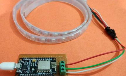 Blynk controlled WS2812 Neopixel LED Strip using NodeMCU and Arduino IDE