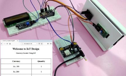 IoT based Smart Currency counter using NodeMCU and Arduino IDE
