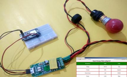 IoT based Smart Energy Meter using NodeMCU ESP8266