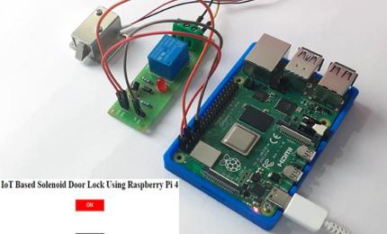 IoT Based Solenoid Door Lock using Raspberry Pi 4