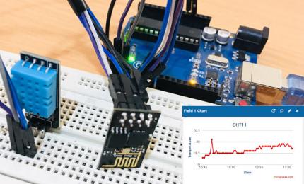 IoT based Temperature and Humidity Monitoring System on Thingspeak using Arduino and ESP8266