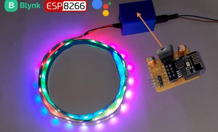 IoT based Voice Controlled Neopixel LED 