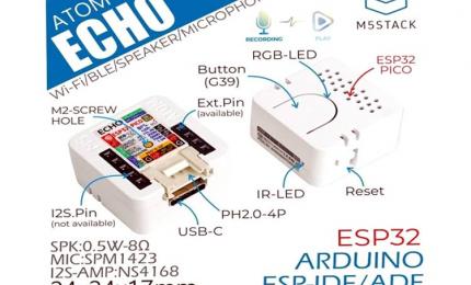 M5Stack ATOM Echo Smart Mini ESP32 based Programmable Speaker