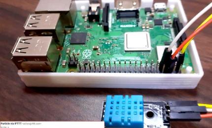 Particle Cloud and Raspberry Pi- Temperature Warning - IFTTT to send an alert after getting data from Particle cloud