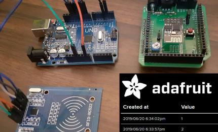 RFID Based Attendance System using Arduino and Adafruit IO
