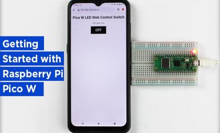 Raspberry Pi Pico W based Webserver to control and LED