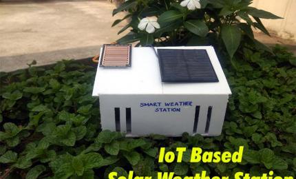 Solar Powered Wi-Fi Weather Station using NodeMCU and ThingSpeak